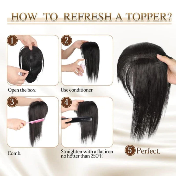 Stornfield | Natural Hairpiece with Bangs for Women