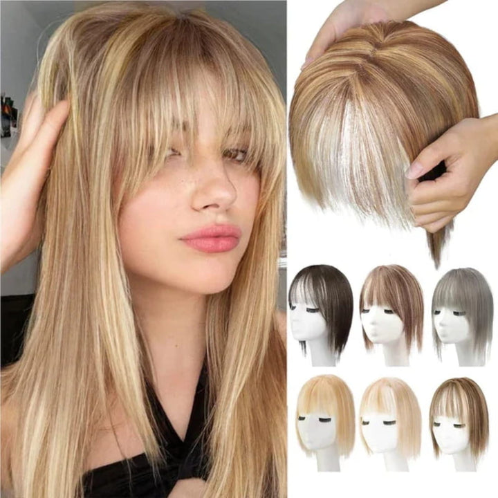 Stornfield | Natural Hairpiece with Bangs for Women