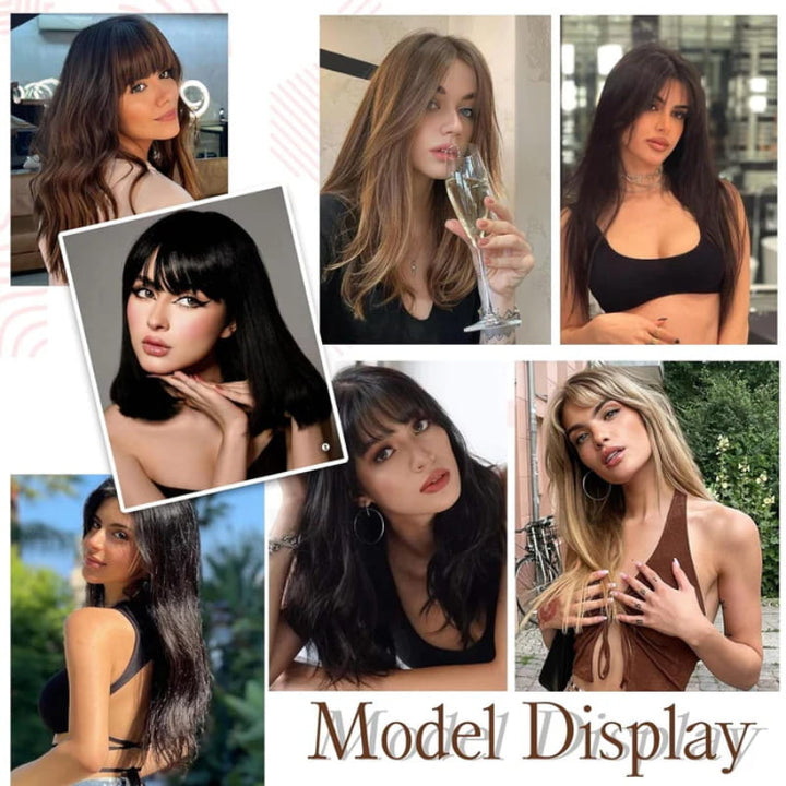 Stornfield | Natural Hairpiece with Bangs for Women
