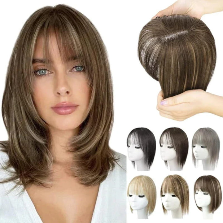 Stornfield | Natural Hairpiece with Bangs for Women