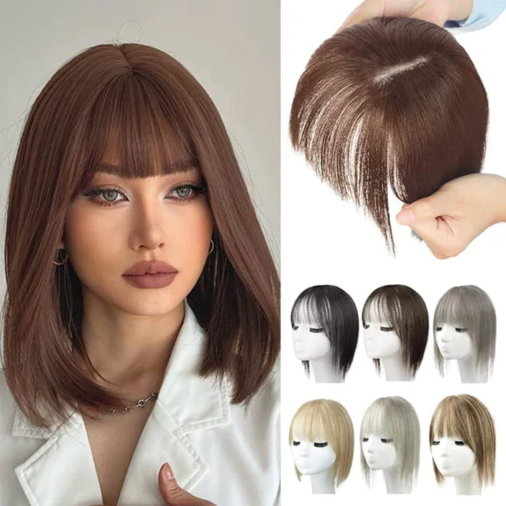 Stornfield | Natural Hairpiece with Bangs for Women