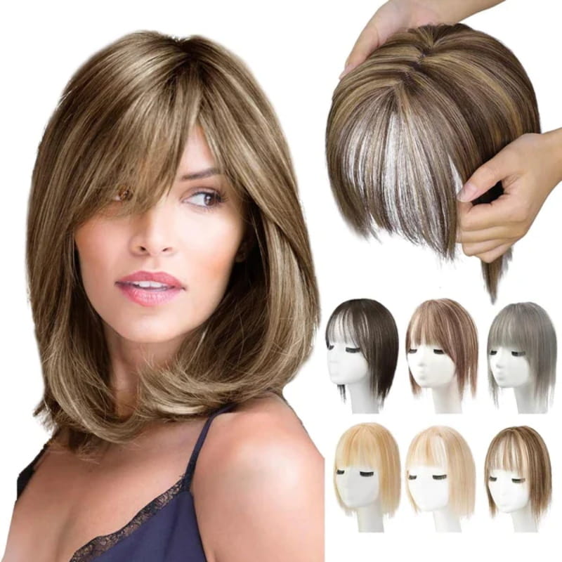 Stornfield | Natural Hairpiece with Bangs for Women