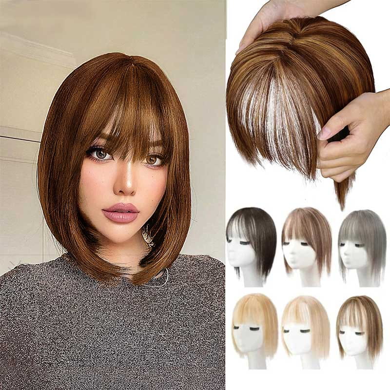 Stornfield | Natural Hairpiece with Bangs for Women