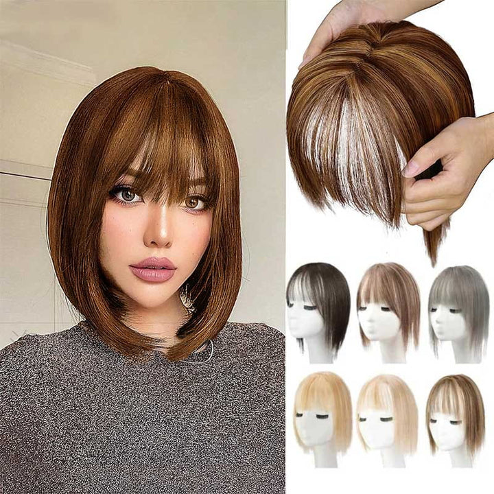 Stornfield | Natural Hairpiece with Bangs for Women