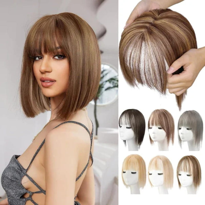 Stornfield | Natural Hairpiece with Bangs for Women