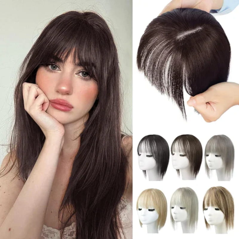 Stornfield | Natural Hairpiece with Bangs for Women