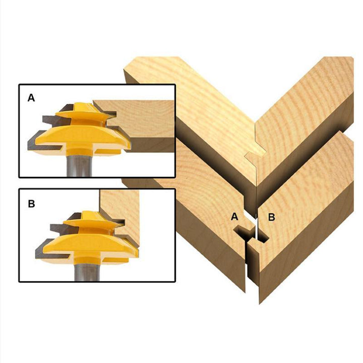 Stornfield | WoodCarver | 45° Chamfer Router Bit for Perfect Wood Joints
