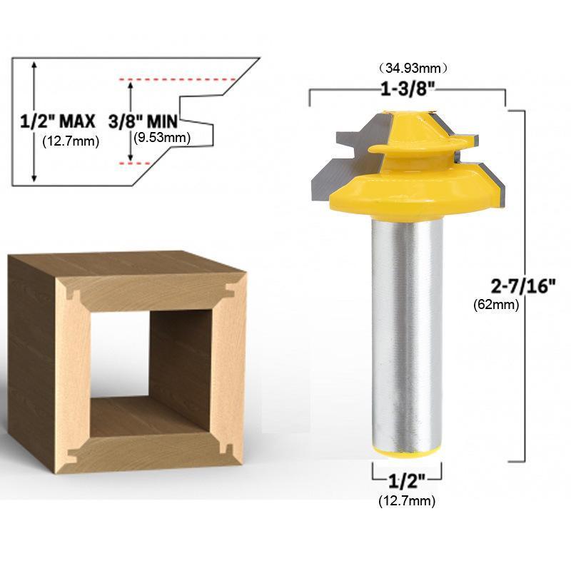Stornfield | WoodCarver | 45° Chamfer Router Bit for Perfect Wood Joints