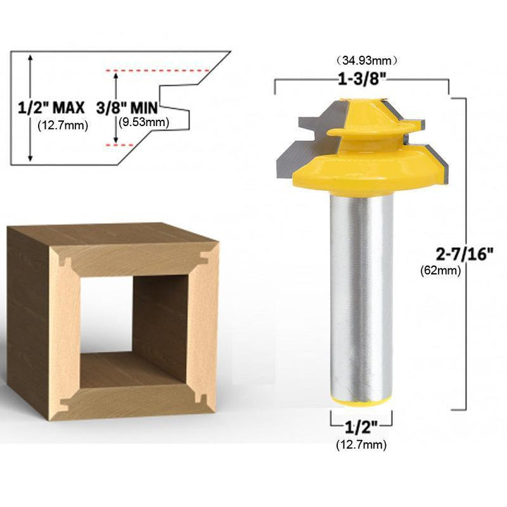 Stornfield | WoodCarver | 45° Chamfer Router Bit for Perfect Wood Joints