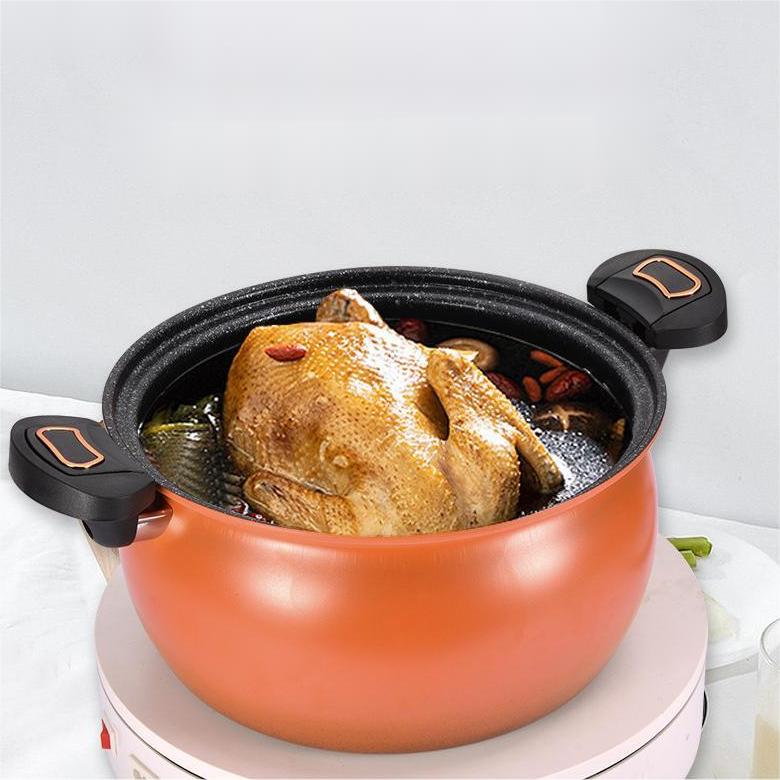 McRib Stone Micro Cooking Pot with Non-Stick Coating | Stornfield