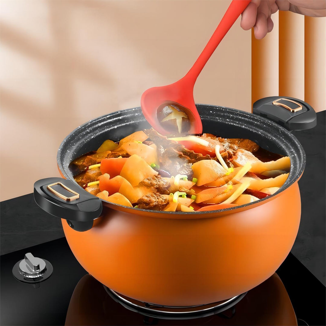 McRib Stone Micro Cooking Pot with Non-Stick Coating | Stornfield