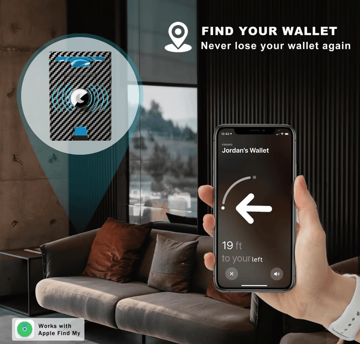 Stornfield | Pop Up aluminum bag Money Clip Slim Leather Slots Credit Card Holder RFID Blocking Bifold Minimalist Wallet