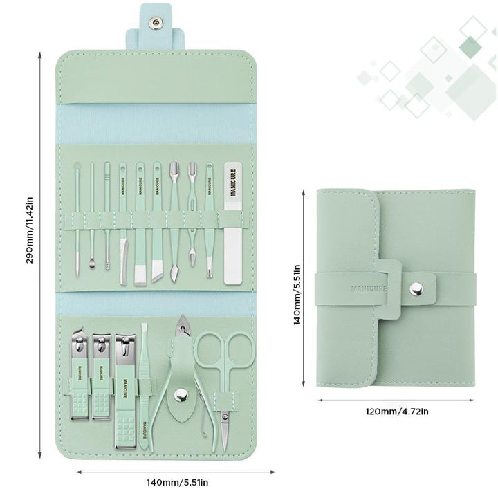 Nail Clipper Set portable 12/16 pieces with case | Stornfield