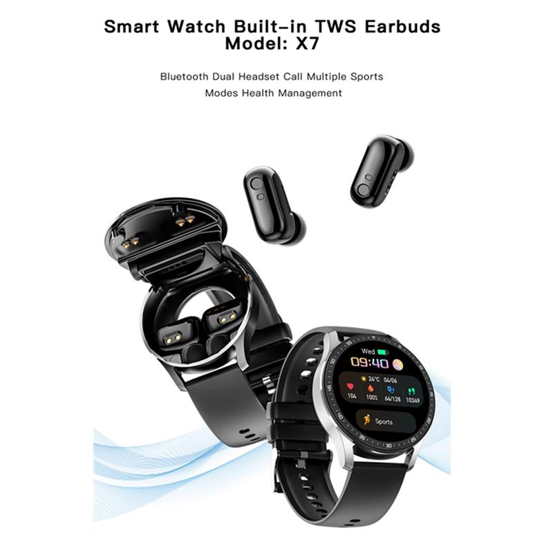 2-in-1 Smartwatch with integrated headphones | Stornfield
