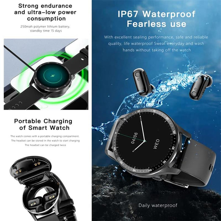 2-in-1 Smartwatch with integrated headphones | Stornfield