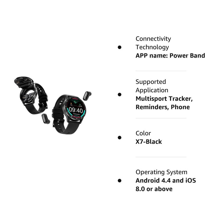 2-in-1 Smartwatch with integrated headphones | Stornfield