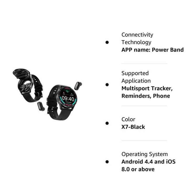 2-in-1 Smartwatch with integrated headphones | Stornfield