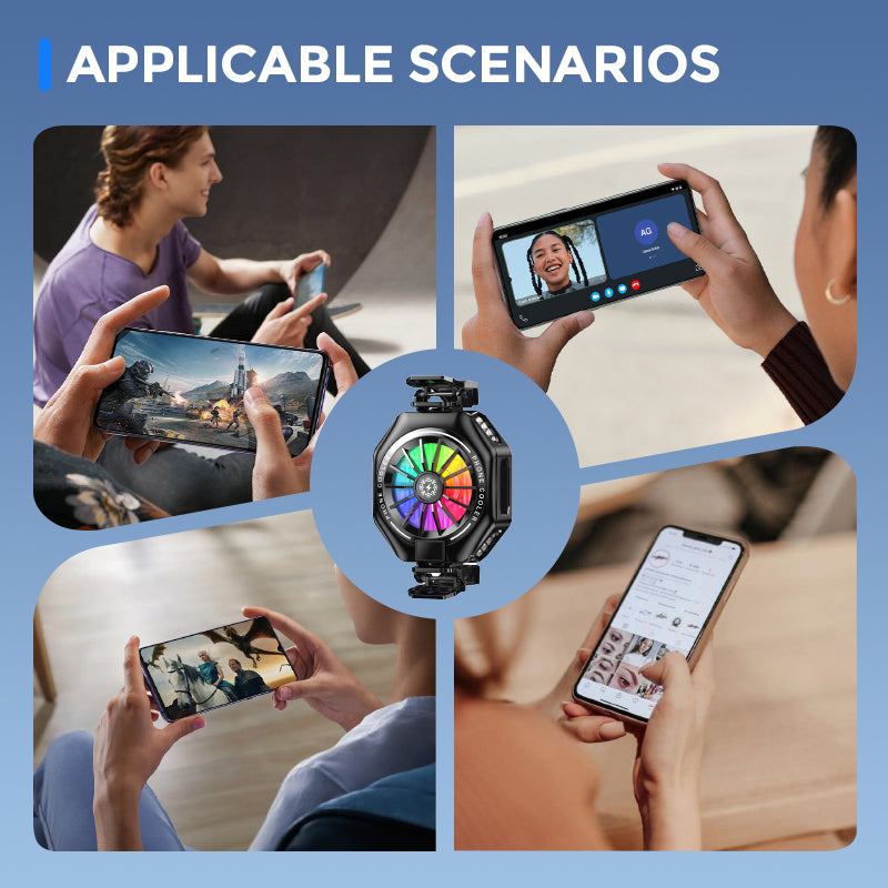 Magnetic Clip-on Phone Cooler with Semi-Conductor Cooling Chip | Stornfield