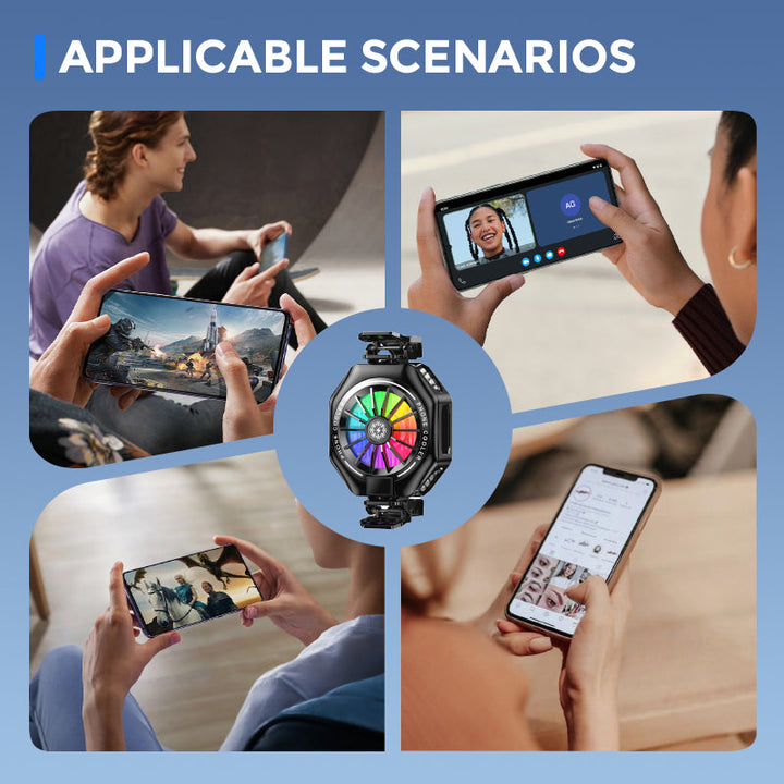 Magnetic Clip-on Phone Cooler with Semi-Conductor Cooling Chip | Stornfield