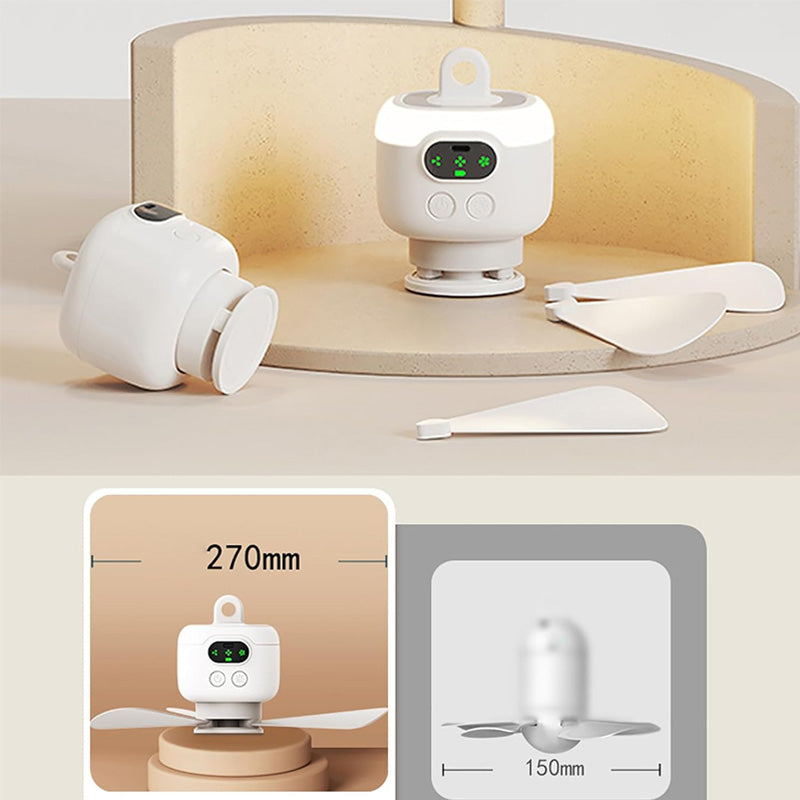 Rechargeable Ceiling Fan with LED Lights | Stornfield