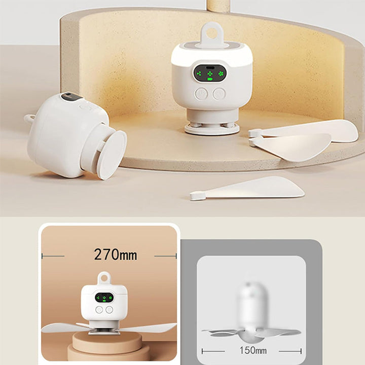 Rechargeable Ceiling Fan with LED Lights | Stornfield