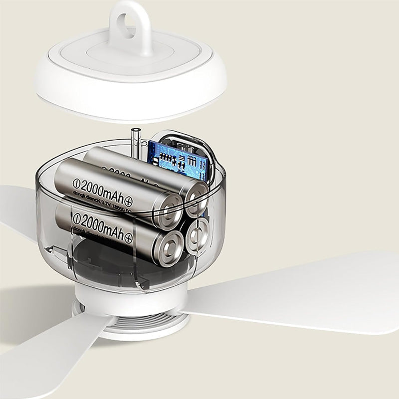 Rechargeable Ceiling Fan with LED Lights | Stornfield