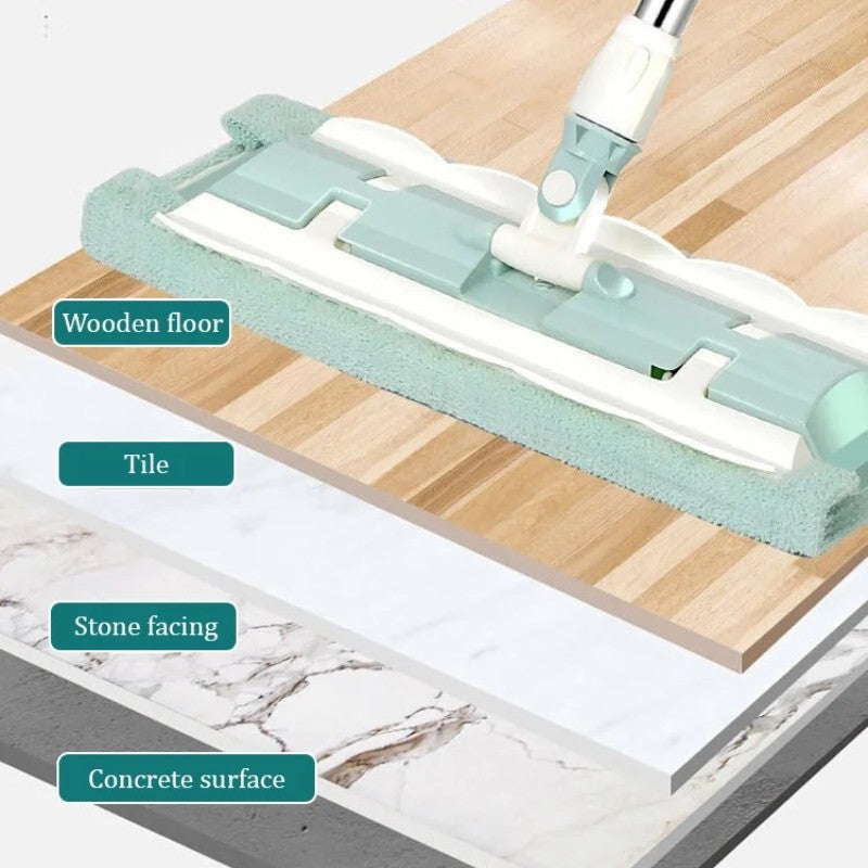 FlexiClean Floor Mop with Telescopic Handle & Microfiber | Stornfield