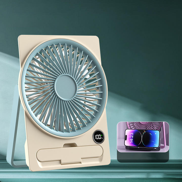 Ultrathin, rechargeable mini fan with USB port | Stornfield