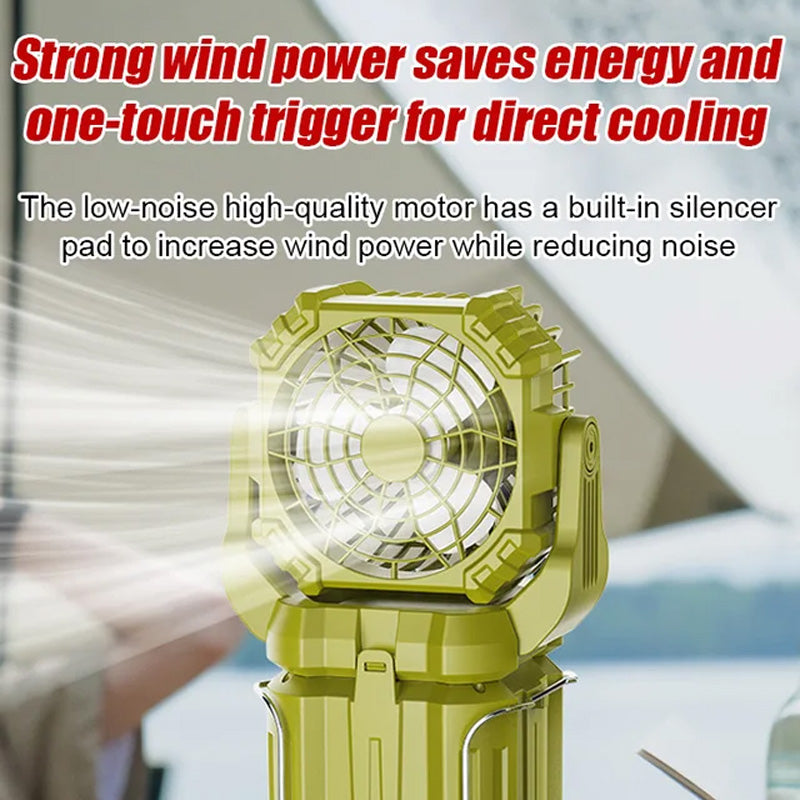 Solar LED Strong Light Outdoor Fan Lantern | Stornfield