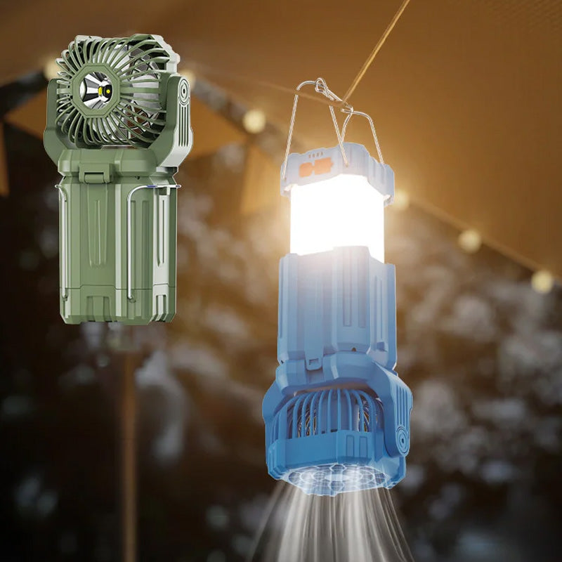 Solar LED Strong Light Outdoor Fan Lantern | Stornfield