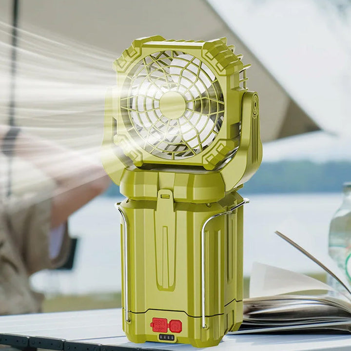 Solar LED Strong Light Outdoor Fan Lantern | Stornfield