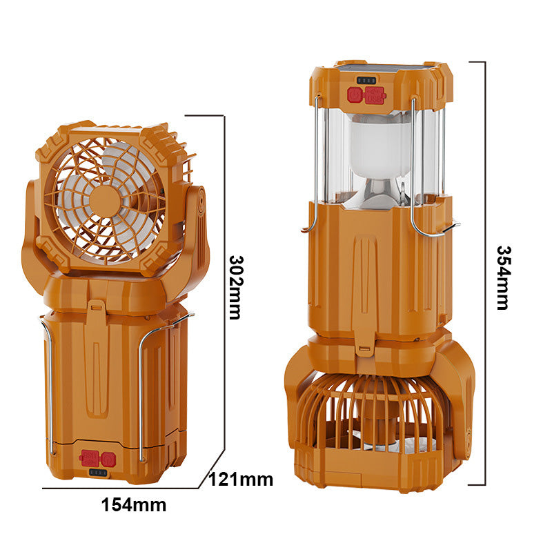 Solar LED Strong Light Outdoor Fan Lantern | Stornfield
