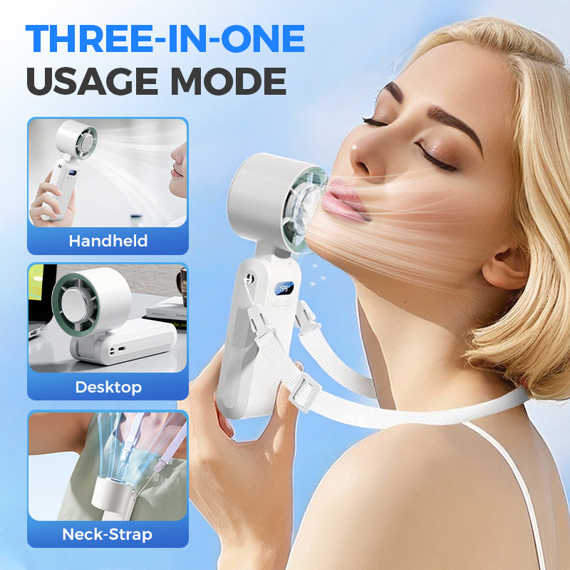Handheld Portable Fan with Ice Cooler | Stornfield