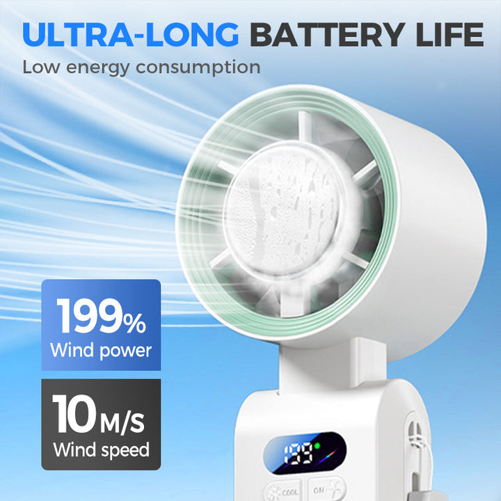Handheld Portable Fan with Ice Cooler | Stornfield