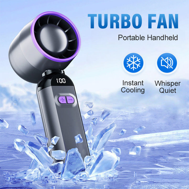 Portable Handheld Turbo Fan – Super Powerful Breeze, Ultra-Light & Perfect for Travel  | Stornfield