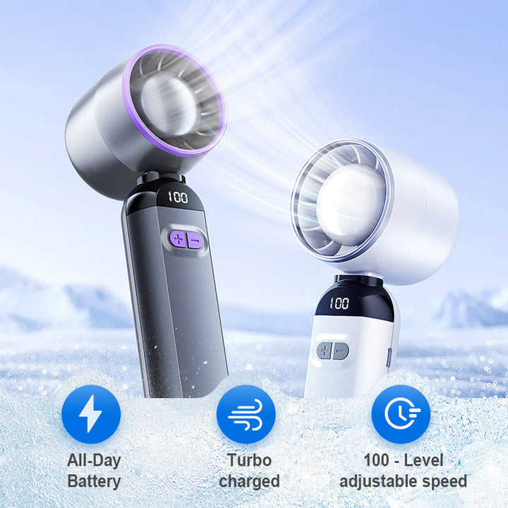 Portable Handheld Turbo Fan – Super Powerful Breeze, Ultra-Light & Perfect for Travel  | Stornfield