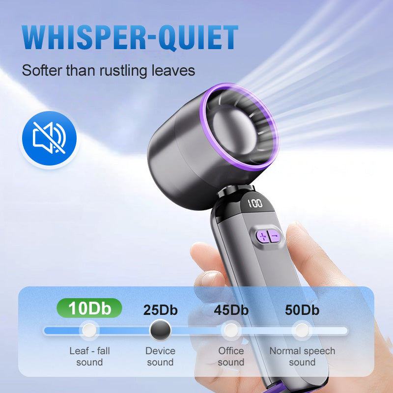 Portable Handheld Turbo Fan – Super Powerful Breeze, Ultra-Light & Perfect for Travel  | Stornfield