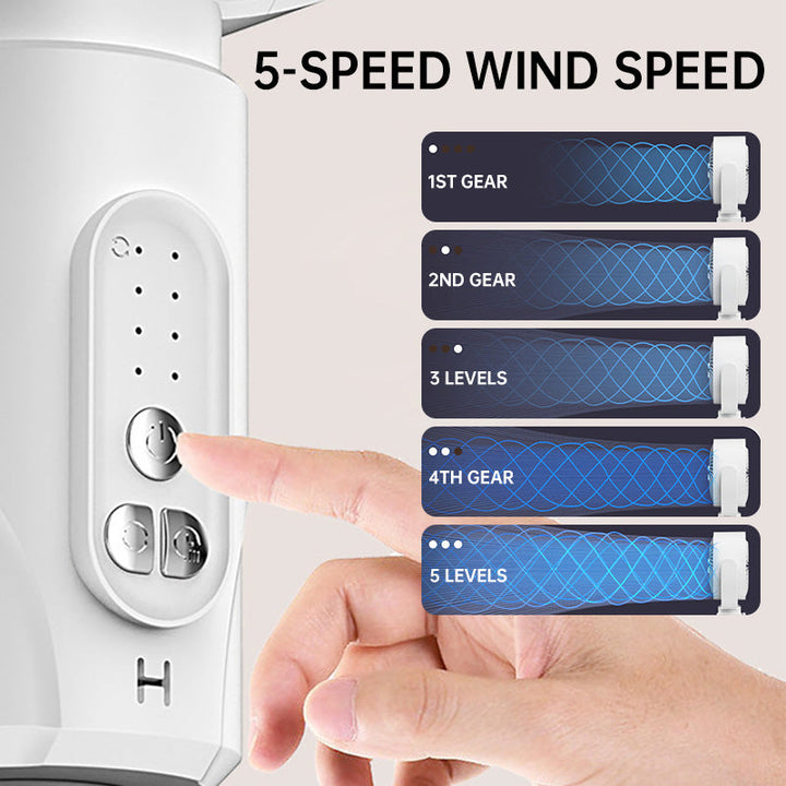 Motor stand fan, 20dB very quiet fan, 30m throw distance, 2465m³/h air volume, fan with remote control & cooling | Stornfield