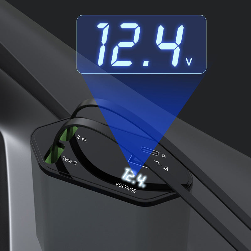 Stornfield | 4-in-1 fast charger and retractable car charger