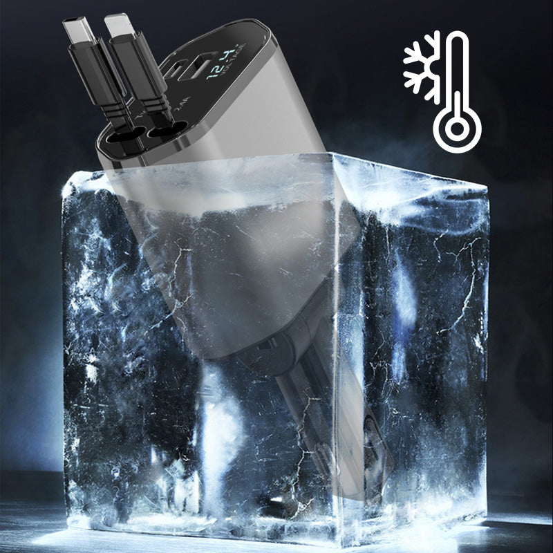 Stornfield | 4-in-1 fast charger and retractable car charger