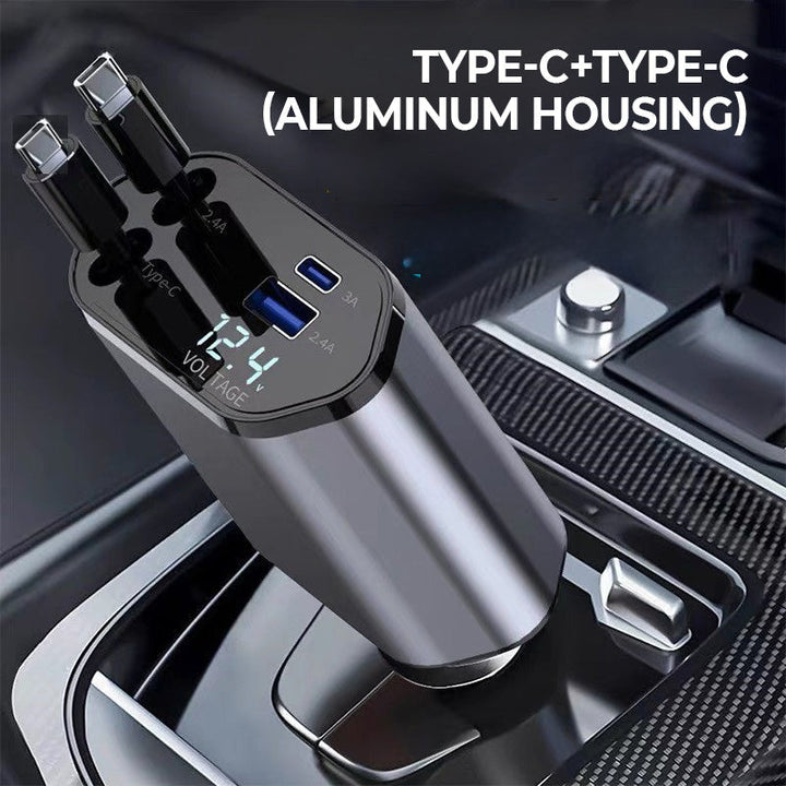 Stornfield | 4-in-1 fast charger and retractable car charger