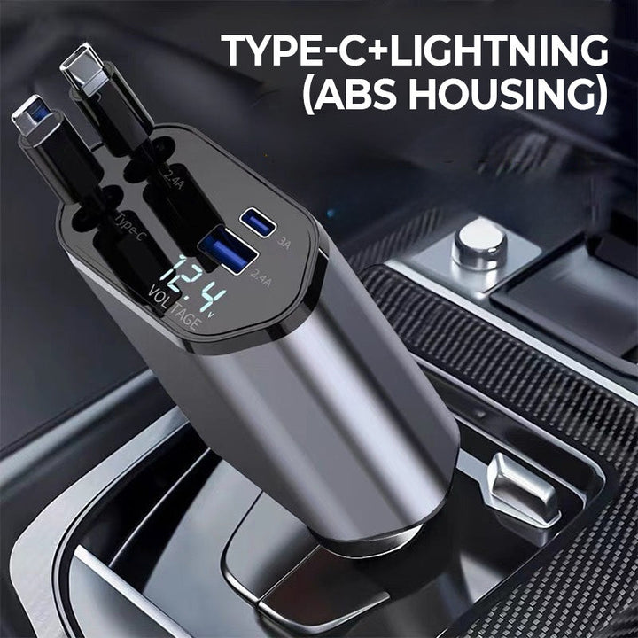 Stornfield | 4-in-1 fast charger and retractable car charger