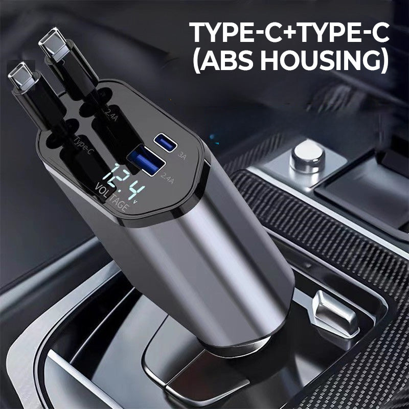 Stornfield | 4-in-1 fast charger and retractable car charger
