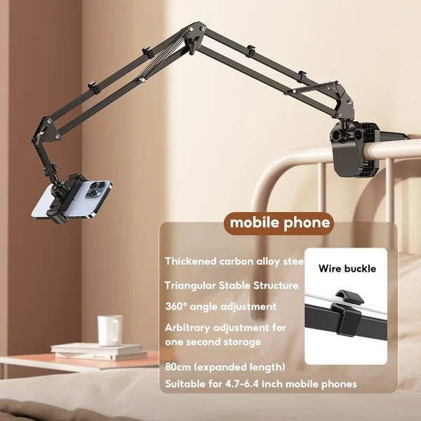 Stornfield | Hidden phone holder for bedside table, retractable