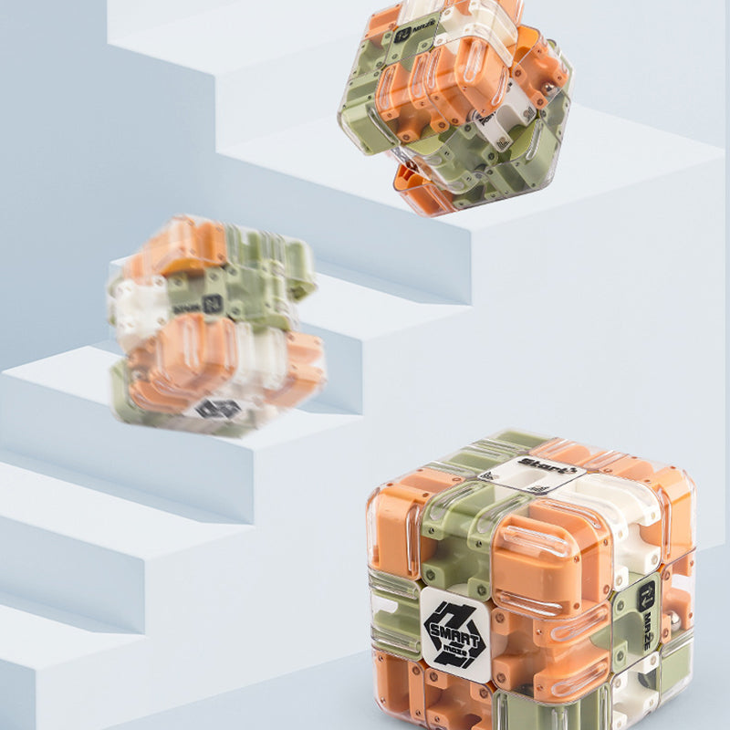3D labyrinth cube with metal ball | Stornfield