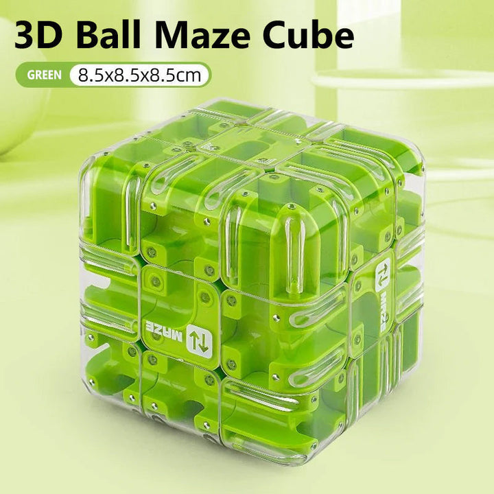 3D labyrinth cube with metal ball | Stornfield