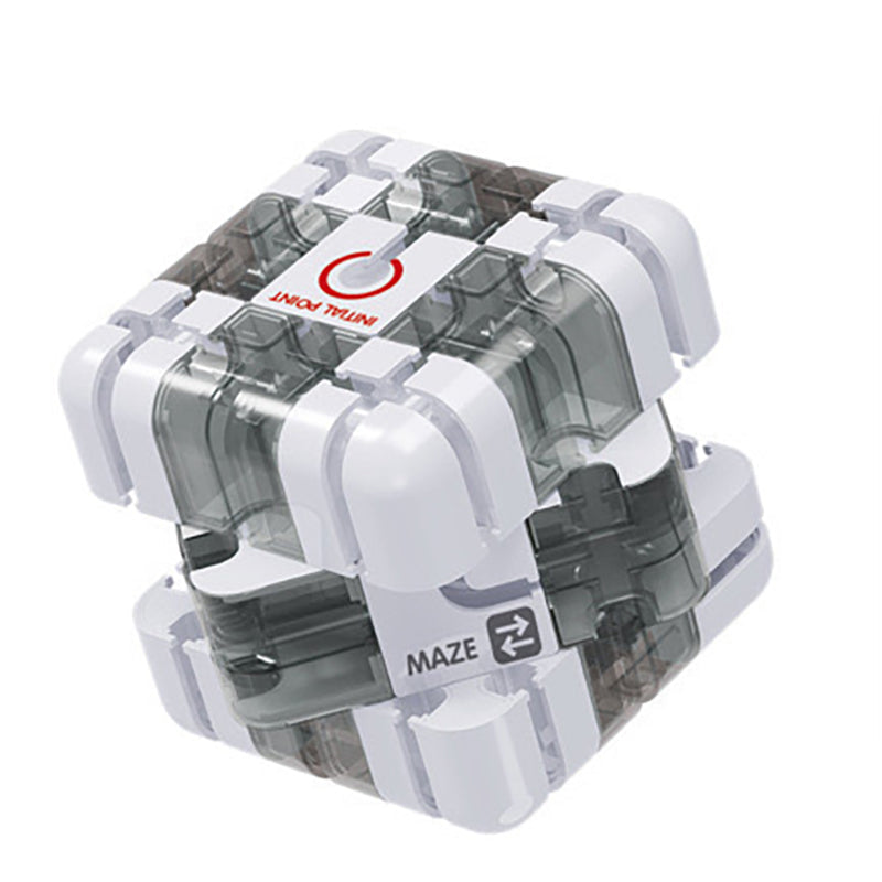 3D labyrinth cube with metal ball | Stornfield