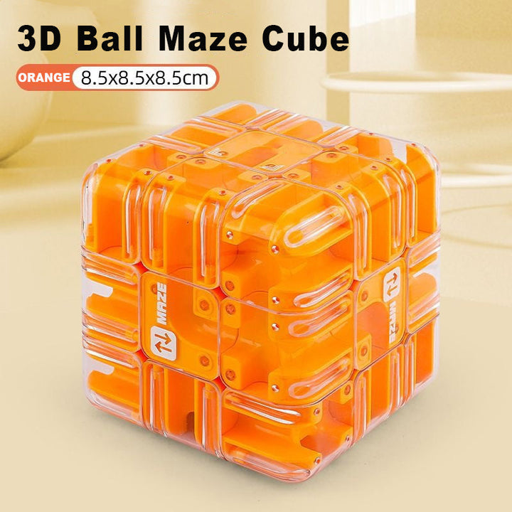 3D labyrinth cube with metal ball | Stornfield