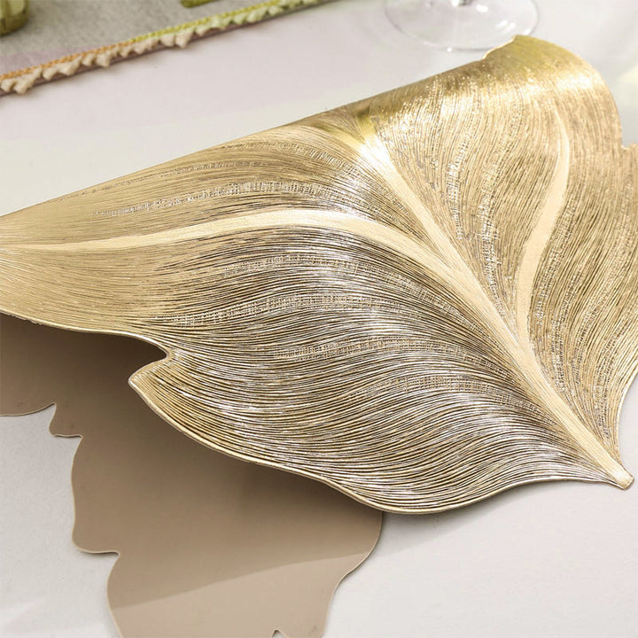 Gold Leaf Luxury Placemat – 3D Elegant Table Mat made of PVC | Stornfield