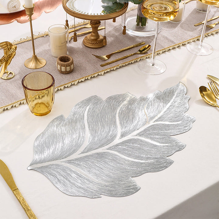 Gold Leaf Luxury Placemat – 3D Elegant Table Mat made of PVC | Stornfield